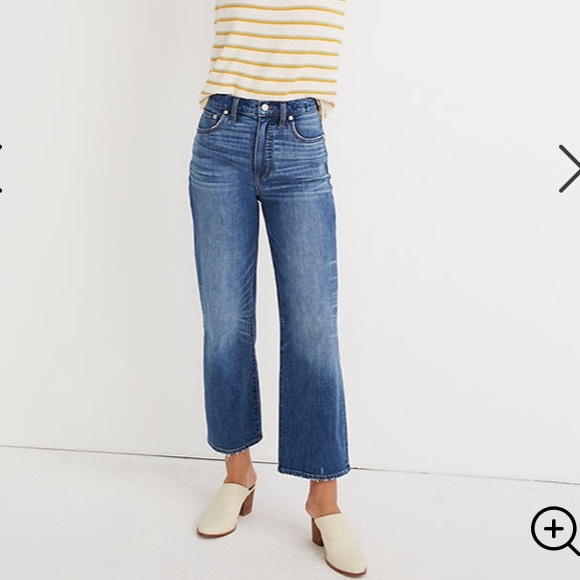 Madewell slim wide leg jeans - Picture 1 of 7